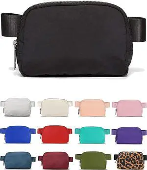 YOSHUYUKI Fanny Pack Crossbody Bag Trendy Waterproof Small Sling Cross Body Purse for Women Men Fashion Waist Packs Mini Belt Pouch Chest Bum Hip Bag Lulu Dupes for Travel Vacation Running Black YOSHUYUKI Fanny Pack Crossbody Bag Trendy Waterproof Small Sling Cross Body Purse for Women Men Fashion Waist Packs Mini Belt Pouch Chest Bum Hip Bag Lulu Dupes for Travel Vacation Running Black
