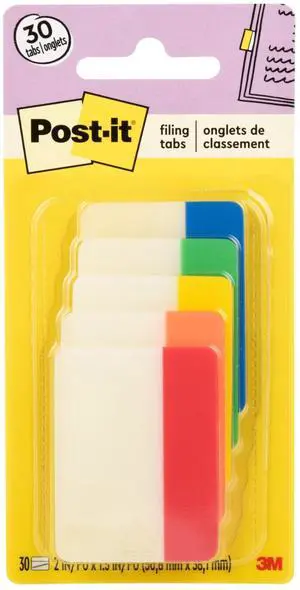 Post-it Sticky Tabs, 2 in. x 1.5 in., 5 Pads of Book Tabs in Assorted Colors for Bookmarking, Annotating, Reading, and Reminders, Yellow, Red, Green, Blue, and Orange Colors (30 Total Count) Post-it Sticky Tabs, 2 in. x 1.5 in., 5 Pads of Book Tabs in Assorted Colors for Bookmarking, Annotating, Reading, and Reminders, Yellow, Red, Green, Blue, and Orange Colors (30 Total Count)