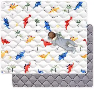 Odorless Premium Foam Baby Play Mat 50" x 50", Soft Microfiber Fabric Crawling Mat for Floor- Comfortable and Hypoallergenic, Non-Slip Cushioned Floor Playpen mat for Infants,Babies,Toddlers Odorless Premium Foam Baby Play Mat 50" x 50", Soft Microfiber Fabric Crawling Mat for Floor- Comfortable and Hypoallergenic, Non-Slip Cushioned Floor Playpen mat for Infants,Babies,Toddlers