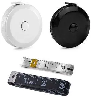 4 Pack Tape Measure Measuring Tape Tool for Body Fabric Sewing Tailor Cloth Knitting Home Craft Measurements, 60-Inch (Black,White) 4 Pack Tape Measure Measuring Tape Tool for Body Fabric Sewing Tailor Cloth Knitting Home Craft Measurements, 60-Inch (Black,White)