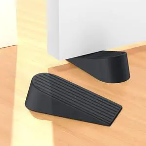 Big Door Stoppers, 2 Pack Extra Large Door Stoppers for Bottom of Door Gaps, Sturdy and Stackable Heavy Duty Doorstop Great for Home Office, Rubber Door Stopper Wedge for Tile, Wooden Floor, Carpet Big Door Stoppers, 2 Pack Extra Large Door Stoppers for Bottom of Door Gaps, Sturdy and Stackable Heavy Duty Doorstop Great for Home Office, Rubber Door Stopper Wedge for Tile, Wooden Floor, Carpet