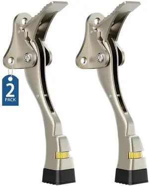 Gotega Door Stopper, 2 Pack Kickdown Door Stop for Bottom of Door, Adjustable Height and Rubber Tip 4 Inches, Heavy Duty Door Stops, Kickdown Doorstopper, Door Holder, Satin Nickel Gotega Door Stopper, 2 Pack Kickdown Door Stop for Bottom of Door, Adjustable Height and Rubber Tip 4 Inches, Heavy Duty Door Stops, Kickdown Doorstopper, Door Holder, Satin Nickel