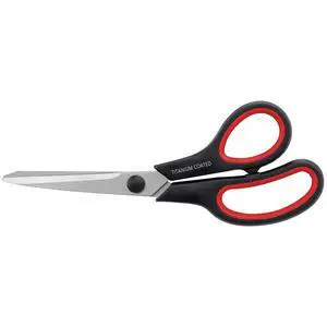 Scissors 8" Multipurpose Titanium Coated Sturdy Sharp, Black, 1 Pack Scissors 8" Multipurpose Titanium Coated Sturdy Sharp, Black, 1 Pack
