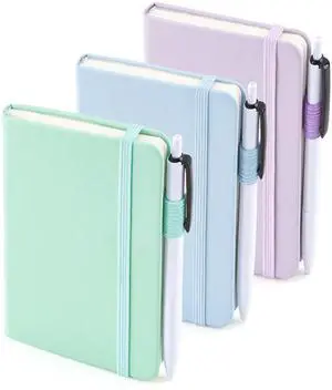 feela 3 Pack Pocket Small Notebook Journals, Mini Cute Hardcover College Ruled Notepad Women Office Supplies, with 3 Black Pens, 3.5x 5.5, A6, Pastel Colors, Light Blue, Light Purple, Light Green feela 3 Pack Pocket Small Notebook Journals, Mini Cute Hardcover College Ruled Notepad Women Office Supplies, with 3 Black Pens, 3.5x 5.5, A6, Pastel Colors, Light Blue, Light Purple, Light Green