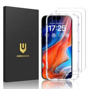 UNBREAKcable 2-Pack Screen Protector for iPhone 16 Pro Max Tempered Glass UNBREAKcable 2-Pack Screen Protector for iPhone 16 Pro Max Tempered Glass