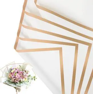 NESCCI 20 Sheet Flower Wrapping Paper - Waterproof Floral Bouquet Wrapping Paper, Florist Supplies Packaging Paper for Wedding Birthday Gift DIY (White) NESCCI 20 Sheet Flower Wrapping Paper - Waterproof Floral Bouquet Wrapping Paper, Florist Supplies Packaging Paper for Wedding Birthday Gift DIY (White)
