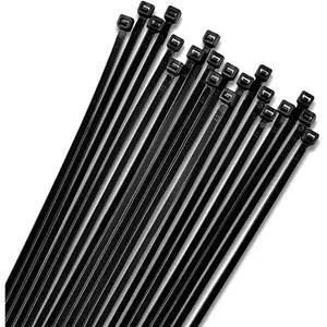 Bolt Dropper 12" Black Zip Cable Ties (100 Set), 120lbs Tensile Strength - Heavy Duty, Self-Locking Durable Plastic Cable Wire Ties for Indoor and Outdoor by Bolt Dropper (Black) Bolt Dropper 12" Black Zip Cable Ties (100 Set), 120lbs Tensile Strength - Heavy Duty, Self-Locking Durable Plastic Cable Wire Ties for Indoor and Outdoor by Bolt Dropper (Black)