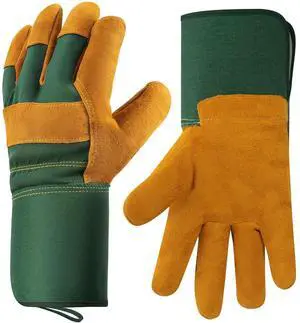 Hovico Gardening Gloves, Rose Pruning Gloves for Men & Women, Breathable Cowhide Leather Gauntlet, Best Garden Gifts & Tools for Gardener Hovico Gardening Gloves, Rose Pruning Gloves for Men & Women, Breathable Cowhide Leather Gauntlet, Best Garden Gifts & Tools for Gardener