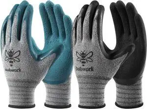 DOFOWORK Gardening Gloves - 6 Pair Gardening Gloves for Women/Men with Grip DOFOWORK Gardening Gloves - 6 Pair Gardening Gloves for Women/Men with Grip