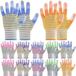 TOBEHIGHER Gardening Gloves for Women - Gardening Gloves 12 Pairs, Breathable Rubber Garden Gloves, Outdoor Protective Working Gloves TOBEHIGHER Gardening Gloves for Women - Gardening Gloves 12 Pairs, Breathable Rubber Garden Gloves, Outdoor Protective Working Gloves
