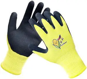 Evridwear Kids Gardening Gloves for Boys Girls Outdoor Yard Work,Planting (L (9-12yr), Yellow) Evridwear Kids Gardening Gloves for Boys Girls Outdoor Yard Work,Planting (L (9-12yr), Yellow)