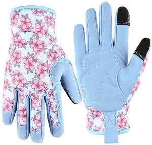 PLAYWO Garden Gloves for Women Gift,Heavy Duty Gardening Gloves,Blue Small PLAYWO Garden Gloves for Women Gift,Heavy Duty Gardening Gloves,Blue Small