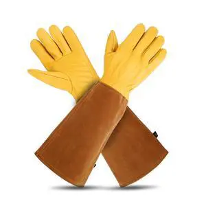 Lusaya Rose Pruning Gloves for Women/MenLong gardening Gloves, Owhide Anti-stab Garden Gloves, in pruning Roses/Gardening/Logging/Farm/Cactus Lusaya Rose Pruning Gloves for Women/MenLong gardening Gloves, Owhide Anti-stab Garden Gloves, in pruning Roses/Gardening/Logging/Farm/Cactus