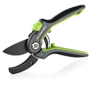 WORKPRO Pruning Shears, Garden Clippers with SK5 Steel Blades, 8" Anvil WORKPRO Pruning Shears, Garden Clippers with SK5 Steel Blades, 8" Anvil