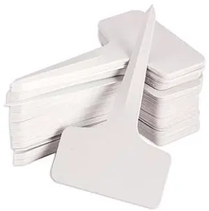 KINGLAKE 100 Pcs 6 x10cm Plastic Plant T-Type Tags Nursery Garden Labels KINGLAKE 100 Pcs 6 x10cm Plastic Plant T-Type Tags Nursery Garden Labels