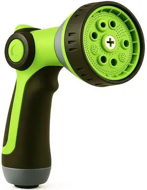 Garden Hose Nozzle 8-Pattern Hose Sprayer with Thumb Control Watering Tool for Garden, Car Wash, Lawn Care & Pet Shower Garden Hose Nozzle 8-Pattern Hose Sprayer with Thumb Control Watering Tool for Garden, Car Wash, Lawn Care & Pet Shower