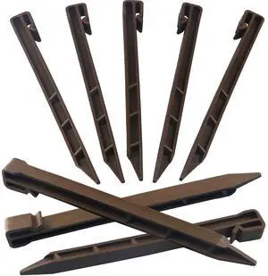 10 Inch Christmas Inflatable Plastic Stakes, 8 PCS Landscape Anchoring Stakes Edging Spikes Ground Tent Stakes for Christmas Holiday Inflatables Garden Decorations 10 Inch Christmas Inflatable Plastic Stakes, 8 PCS Landscape Anchoring Stakes Edging Spikes Ground Tent Stakes for Christmas Holiday Inflatables Garden Decorations