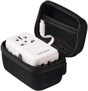 Sureance 70W Universal Travel Adapter, Plug Adapter with One 65W Fast Charging USB C Cable, 1XUSB-C PD & 2XUSB-A QC, Best Gift Travel Essentials with Type A, C, G, I,J,D Outputs for Europe, Spain Sureance 70W Universal Travel Adapter, Plug Adapter with One 65W Fast Charging USB C Cable, 1XUSB-C PD & 2XUSB-A QC, Best Gift Travel Essentials with Type A, C, G, I,J,D Outputs for Europe, Spain