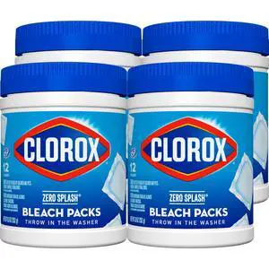 Clorox Zero Splash Bleach Packs - Laundry Pods, 4 Pack Clorox Zero Splash Bleach Packs - Laundry Pods, 4 Pack