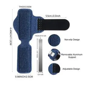 Qintreesify 2 Pcs Small Toe Splints for Straightening Hammer Toe Corrector Toe Straightener Finger Support Brace Stabilizer Men Women Broken Support, Bunion Pads, Foot Health (Blue) Qintreesify 2 Pcs Small Toe Splints for Straightening Hammer Toe Corrector Toe Straightener Finger Support Brace Stabilizer Men Women Broken Support, Bunion Pads, Foot Health (Blue)