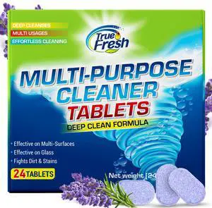 True Fresh All Purpose Cleaner Refill Cleaning Tablets - 24 Count, 384 oz | Multisurface cleaning power that removes tough grimes and stains, works as degreaser for effortless all purpose cleaning True Fresh All Purpose Cleaner Refill Cleaning Tablets - 24 Count, 384 oz | Multisurface cleaning power that removes tough grimes and stains, works as degreaser for effortless all purpose cleaning