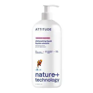 ATTITUDE Dish Soap, EWG Verified, Plant-Based & Vegan Dishwashing Liquid, Naturally Derived, Unscented, 33.8 Fl Oz ATTITUDE Dish Soap, EWG Verified, Plant-Based & Vegan Dishwashing Liquid, Naturally Derived, Unscented, 33.8 Fl Oz