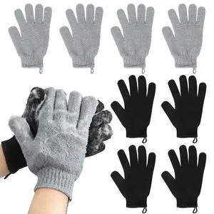 Exfoliating Gloves for Big Hands 8Pack - Large Double-Sided Shower Gloves | Made of 100% Nylon,Scrub Gloves for Beauty Spa Massage Skin Shower Scrubber Bathing Accessories Exfoliating Gloves for Big Hands 8Pack - Large Double-Sided Shower Gloves | Made of 100% Nylon,Scrub Gloves for Beauty Spa Massage Skin Shower Scrubber Bathing Accessories