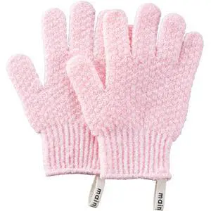MainBasics Deep Exfoliating Bath Gloves, Pink, 1 Pair | Heavy-Textured Nylon, Shower Scrub, Dead Skin Removal, Machine Washable MainBasics Deep Exfoliating Bath Gloves, Pink, 1 Pair | Heavy-Textured Nylon, Shower Scrub, Dead Skin Removal, Machine Washable