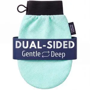 Exfoliating Glove, Korean Mitt & Body Scrubber Loofah Washcloth for Shower | Back Scrubber for Shower, Face & Foot Scrubber Sponge, Exfoliator for Dead Skin, Body Wash & Tanning Prep, Body Care Exfoliating Glove, Korean Mitt & Body Scrubber Loofah Washcloth for Shower | Back Scrubber for Shower, Face & Foot Scrubber Sponge, Exfoliator for Dead Skin, Body Wash & Tanning Prep, Body Care