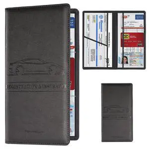 TOURSUIT Car Registration & Insurance Card Holder, Black | Vehicle License Document Organizer, Glove Box Compartment, Interior Car Accessories, For Women Men TOURSUIT Car Registration & Insurance Card Holder, Black | Vehicle License Document Organizer, Glove Box Compartment, Interior Car Accessories, For Women Men