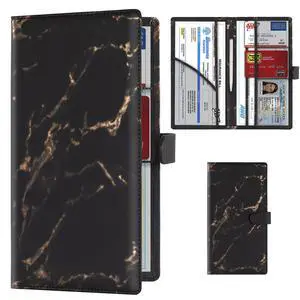 TOURSUIT Car Registration and Insurance Card Holder, Marble Black | Vehicle License Document Organizer, Glove Box Compartment, Interior Car Accessories, For Women Men TOURSUIT Car Registration and Insurance Card Holder, Marble Black | Vehicle License Document Organizer, Glove Box Compartment, Interior Car Accessories, For Women Men