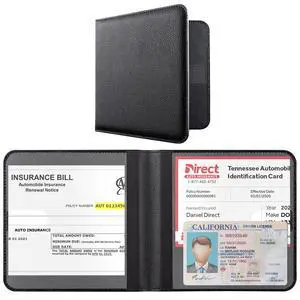 CoBak Car Registration and Insurance Holder for Men and Women | Small Lightweight Vehicle Glove Box Car Organizer, Auto Truck Compartment Case for Essential Document, Driver License CoBak Car Registration and Insurance Holder for Men and Women | Small Lightweight Vehicle Glove Box Car Organizer, Auto Truck Compartment Case for Essential Document, Driver License
