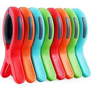 Large Beach Towel Clips for Beach Chair, Heavy-Duty Plastic Clothes Pins, Towel Clips for Beach Chairs Cruise-Keep Your Towel from Blowing Away, Vacation Beach Must Have Beach Chair Clips Large Beach Towel Clips for Beach Chair, Heavy-Duty Plastic Clothes Pins, Towel Clips for Beach Chairs Cruise-Keep Your Towel from Blowing Away, Vacation Beach Must Have Beach Chair Clips