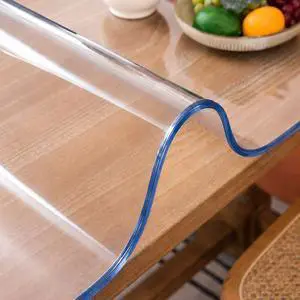 Whirltique Clear Table Cover Protector 14 x 24 Inch, 2mm Thick Clear Desk Mat, Plastic Table Cover, Transparent Desk Cover, Desk Protector Mat for Desktop, Writing Desk Whirltique Clear Table Cover Protector 14 x 24 Inch, 2mm Thick Clear Desk Mat, Plastic Table Cover, Transparent Desk Cover, Desk Protector Mat for Desktop, Writing Desk