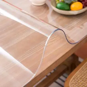 Whirltique Clear Table Cover Protector, 14 x 24 Inch Clear Desk Mat, 1.5mm Thick Plastic Table Cover, Transparent Desk Cover, Desk Protector Mat for Desktop, Writing Desk Whirltique Clear Table Cover Protector, 14 x 24 Inch Clear Desk Mat, 1.5mm Thick Plastic Table Cover, Transparent Desk Cover, Desk Protector Mat for Desktop, Writing Desk