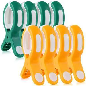 8 Pcs Beach Towel Clips for Beach Chairs, Towel Holder for Beach Chair Pool Chair on Cruise, Jumbo Size Heavy Duty Clothes Pins, Beach Chair Clips to Keep Your Towel from Blowing Away, 2 Colors 8 Pcs Beach Towel Clips for Beach Chairs, Towel Holder for Beach Chair Pool Chair on Cruise, Jumbo Size Heavy Duty Clothes Pins, Beach Chair Clips to Keep Your Towel from Blowing Away, 2 Colors