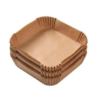 Air Fryer Liners Disposable 8 Inch, 100-Pcs Unbleached Parchment Paper | Bowl Shape Non-Stick Baking Paper for 5-8QT Air Fryers, 446°F heat-resistant,Square Bottom Liners for Baking Frying Roasting Air Fryer Liners Disposable 8 Inch, 100-Pcs Unbleached Parchment Paper | Bowl Shape Non-Stick Baking Paper for 5-8QT Air Fryers, 446°F heat-resistant,Square Bottom Liners for Baking Frying Roasting