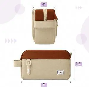 Mr. Pen- High Capacity Pencil Case, Large Pencil Pouch with 3 Compartments and 2 Pockets, Large Pencil Bag with Smooth Zipper, Cute Pencil Case Pouch Organizer, School Supplies for Teens Mr. Pen- High Capacity Pencil Case, Large Pencil Pouch with 3 Compartments and 2 Pockets, Large Pencil Bag with Smooth Zipper, Cute Pencil Case Pouch Organizer, School Supplies for Teens