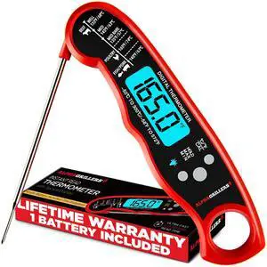 Black Read Meat Thermometer Digital - Instant Read Food Thermometer Black Read Meat Thermometer Digital - Instant Read Food Thermometer