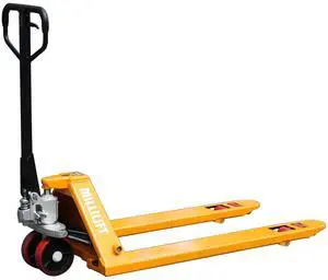 Millilift Manual Pallet Jack, 48" L x 27" W, 6600LB Capacity, Yellow Millilift Manual Pallet Jack, 48" L x 27" W, 6600LB Capacity, Yellow