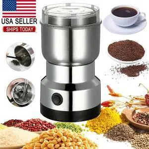 MINI Electric Coffee Bean Grinder Nut Seed Herb Grind Spice Crusher Mill Blender MINI Electric Coffee Bean Grinder Nut Seed Herb Grind Spice Crusher Mill Blender