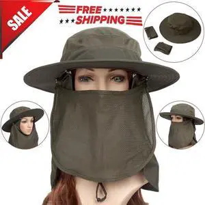Fishing Fisherman Hat Bucket Cap Sun UV Protection Neck Face Flap For Men Women Fishing Fisherman Hat Bucket Cap Sun UV Protection Neck Face Flap For Men Women