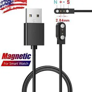 2-Pin Universal USB Data Charging Cable Magnetic Charger for Smart Watch 2.84mm 2-Pin Universal USB Data Charging Cable Magnetic Charger for Smart Watch 2.84mm