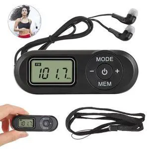 Portable Mini FM Radio Digital Pocket Handy LCD FM Radio with Earphone Gifts Portable Mini FM Radio Digital Pocket Handy LCD FM Radio with Earphone Gifts