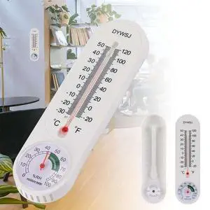 2PC Wall Thermometer Indoor Outdoor Mount Garden Greenhouse Home Humidity Meter Tool 2PC Wall Thermometer Indoor Outdoor Mount Garden Greenhouse Home Humidity Meter Tool