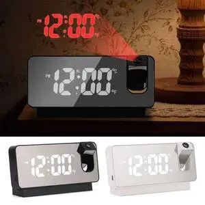 12/24H Digital LED Projector Temperature Time Alarm Clock Projection Monitor USB 12/24H Digital LED Projector Temperature Time Alarm Clock Projection Monitor USB