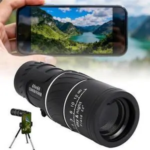 40X60 Monocular Binoculars With Night Vision BAK4 Prism High Power Waterproof 40X60 Monocular Binoculars With Night Vision BAK4 Prism High Power Waterproof
