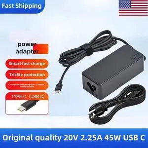 Charger for Lenovo Laptop Chromebook Computer 45W USB-C Type C Power Adapter Charger for Lenovo Laptop Chromebook Computer 45W USB-C Type C Power Adapter