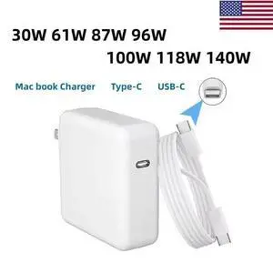 30W 61W 87W 96W Laptop Charger For Apple Macbook Pro 16 15 13 inch Power Adapter 30W 61W 87W 96W Laptop Charger For Apple Macbook Pro 16 15 13 inch Power Adapter