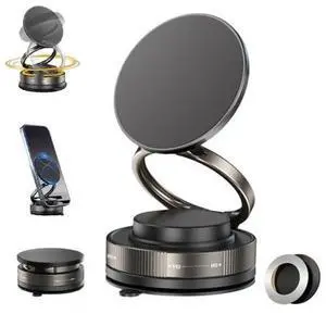 360° Vacuum Magnetic Phone Holder Suction Cup Car Mount with Foldable Stand LOT 360° Vacuum Magnetic Phone Holder Suction Cup Car Mount with Foldable Stand LOT